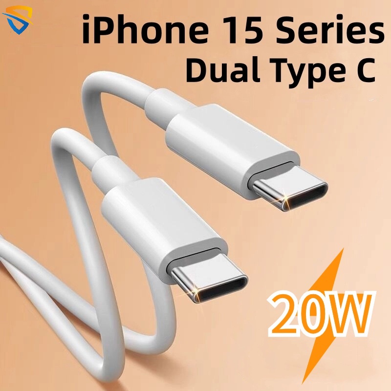 ใหม่ สายชาร์จโทรศัพท์มือถือ 0.3 ม. 1 ม. 1.5 ม. 2 ม. อัพเกรด 20W USB C เป็น USB C ชาร์จเร็ว สําหรับ iPhone 15 Pro Max 15Plus