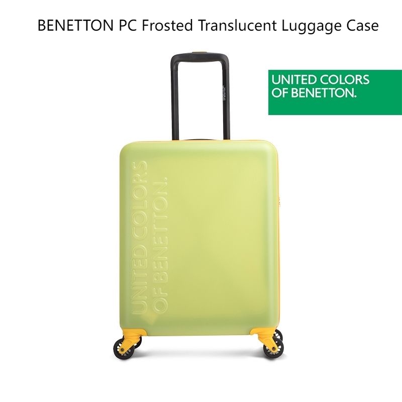Benetton BENETTON Milan Catwalk Model BENETTON กระเป๋าเดินทาง แบบโปร่งแสง สไตล์เดียวกับ PC