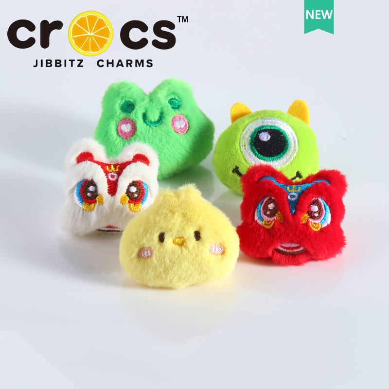 jibbitz crocs แท้ charms Mr.Q หัวเข็มขัดรองเท้า อุปกรณ์เสริมตุ๊กตาสิงโตเต้นรํา DIY