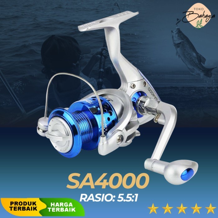 อัตราทดเกียร์ 5.5:1 รอกตกปลา YUMOSHI SA4000 Series