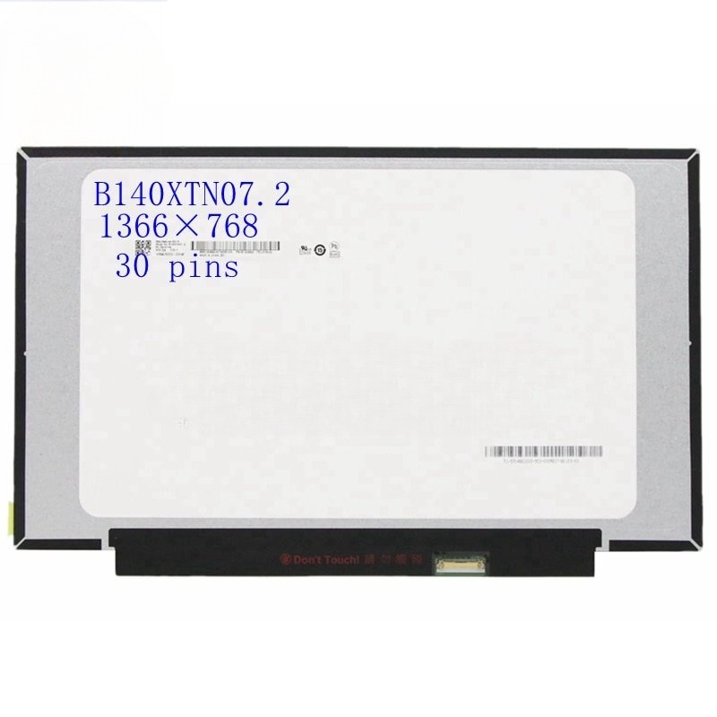 14.0 "HD 1366*768 EDP Slim 30 Pins B140XTN07.2 B140XTN07.3 NT140WHM-N44 จอแสดงผล lcd แผง Matrix