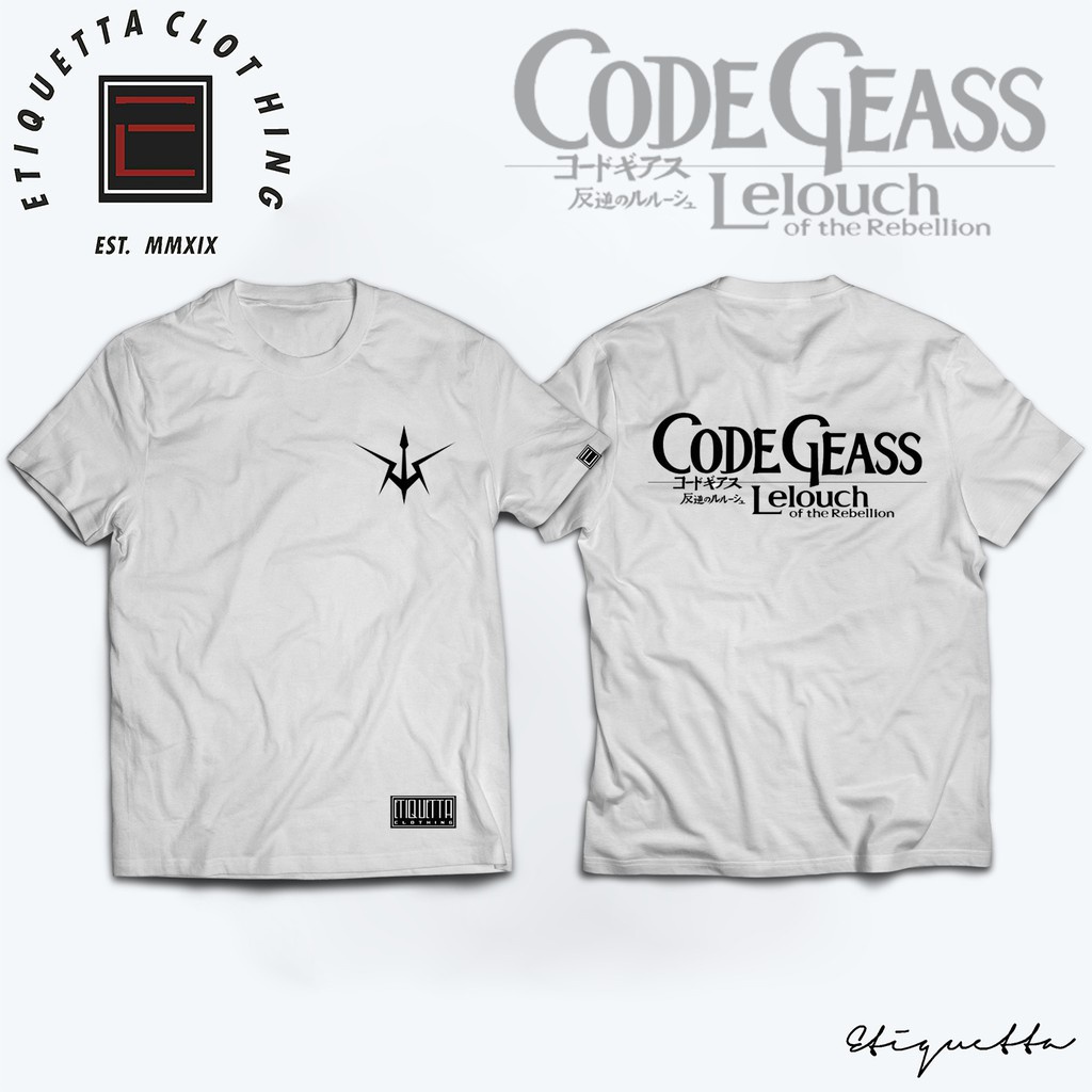 แฟชั่นใหม่ล่าสุด Anime Shirt - Code Geass - Title Logo_01