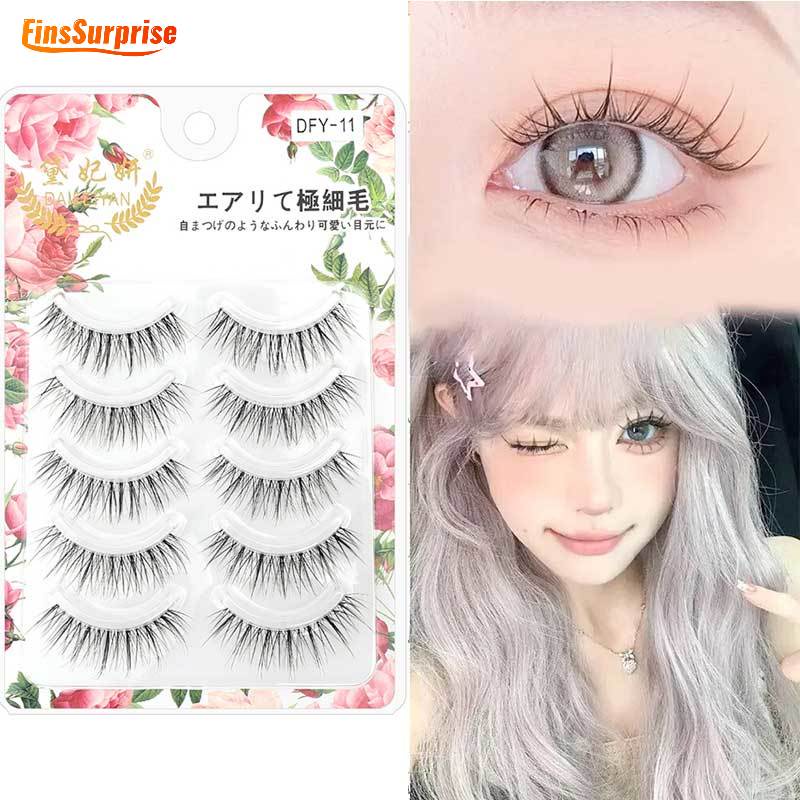 เครื่องสําอาง ขนตาปลอม กันน้ํา สีดํา แบบสร้างสรรค์ สําหรับเด็กผู้หญิง