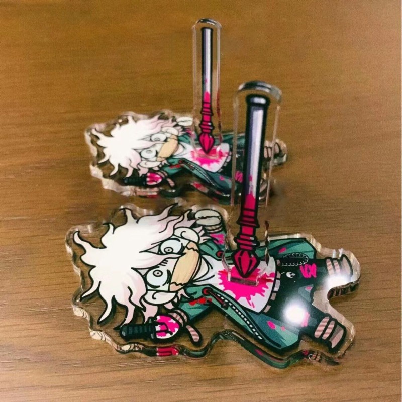 Danganronpa ของขวัญของเล่นตัวเลขอะคริลิคขาตั้ง Nagito Komaeda อะนิเมะรุ่น Action Figure เครื่องประดั