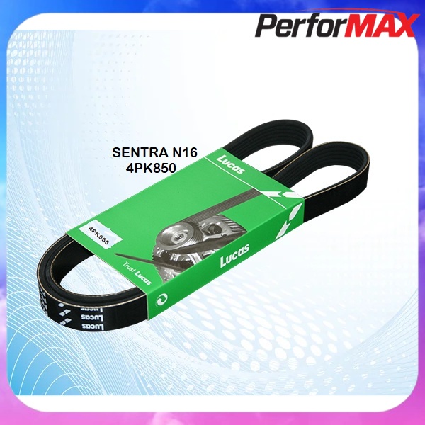 LUCAS เข็มขัดพัดลมสําหรับ NISSAN SENTRA N16 4PK855 & 6PK1110