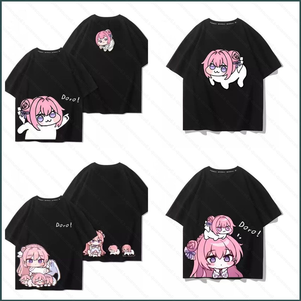 ตร.ม6 NIKKE เทพแห่งชัยชนะ Doro‌ คอสเพลย์ผ้าฤดูร้อนเสื้อยืดอะนิเมะแขนสั้นด้านบน