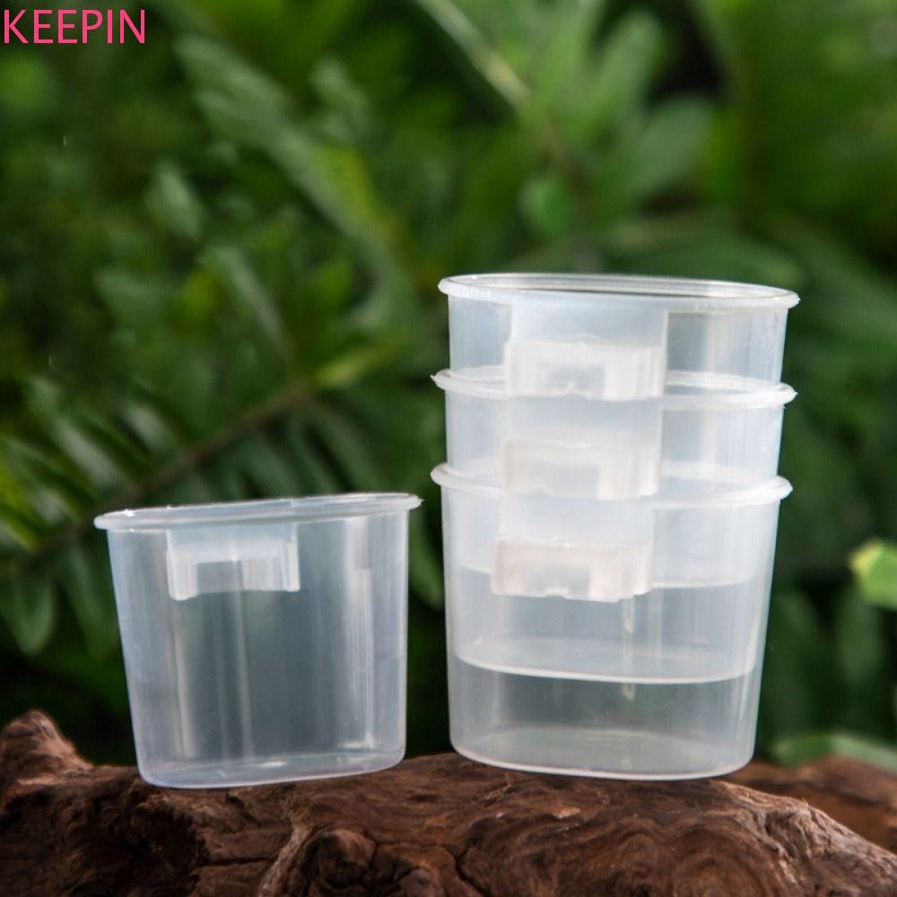 Keepin ถ้วยให้อาหารนก, แขวนชามน้ํานกแก้วพลาสติก, อุปกรณ์นกโปร่งใสเครื่องดื่มนกนกแก้วป้อนน้ําสําหรับสัตว์เลี้ยงนกนกแก้ว