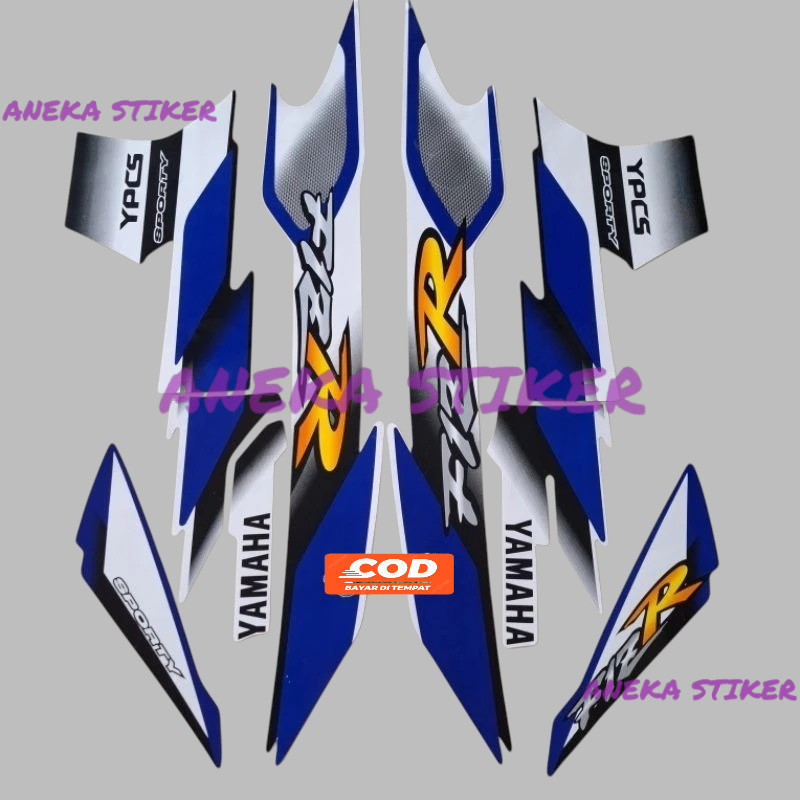 สติ๊กเกอร์ Striping yamaha F1ZR fizr fiz r f1 zr Sporty 2001 2002 Blue list body motor Fullset