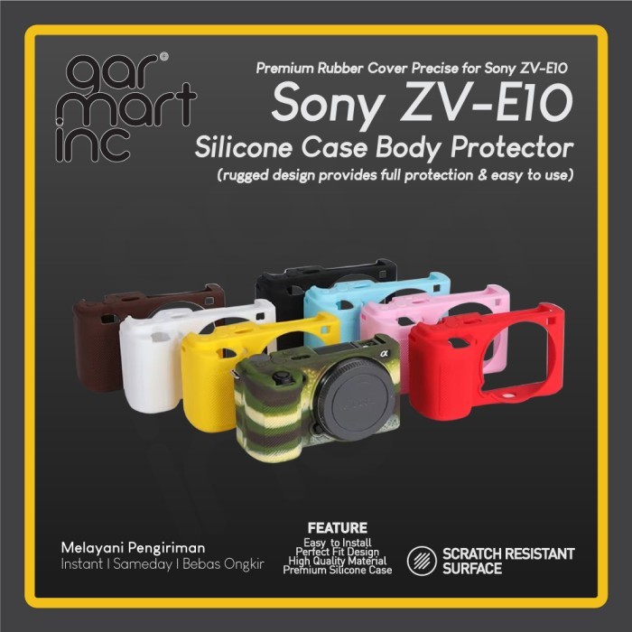 เคสซิลิโคนสําหรับ Sony ZV-E10 Soft Cover Silicon Alpha ZV E 10 Mark 1 ปลอกวัสดุซิลิโคน E10 I