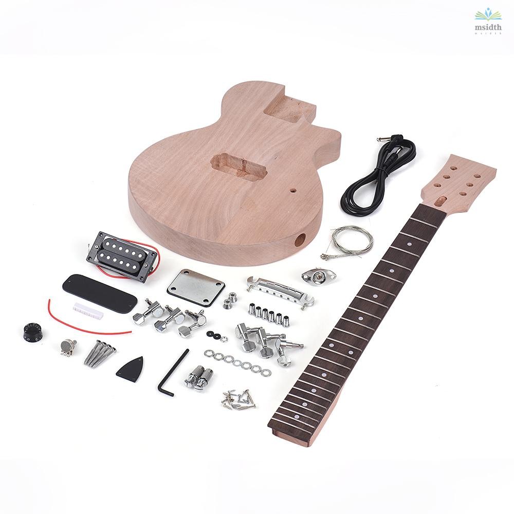 สไตล์ Diy ยังไม่เสร็จชุดสไตล์ Lp คอร่างกาย Rosewood Diy ชุด Rosewood Dual-coil Body Neck Rosewood Pi
