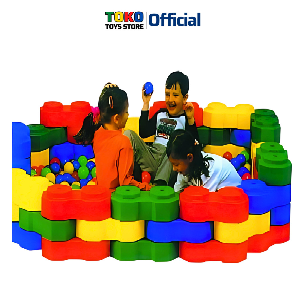 ตัวต่อพลาสติก ตัวต่อยักษ์แปดเหลี่ยม 24 ชิ้น Plastic Blocks Giant Plastic Blocks