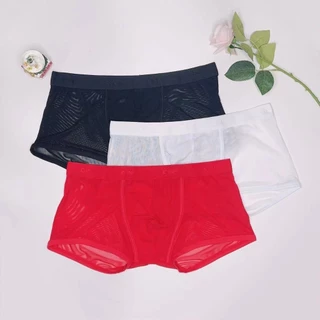 พร้อมส่งBoxer กางเกงในบ๊อกเซอร์ ผ้านิ่มตาข่ายใส่สบาย ไม่อึดอัด ระบายความร้อนได้ดี แห้งไว รับประกันความนิ่ม CN4-001