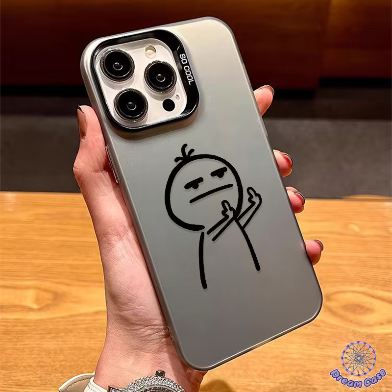 แฟชั่นตลกกราฟฟิติคนน้อยการเคลือบนุ่ม เคส IPhone 16 11 15 รูปที่ 2