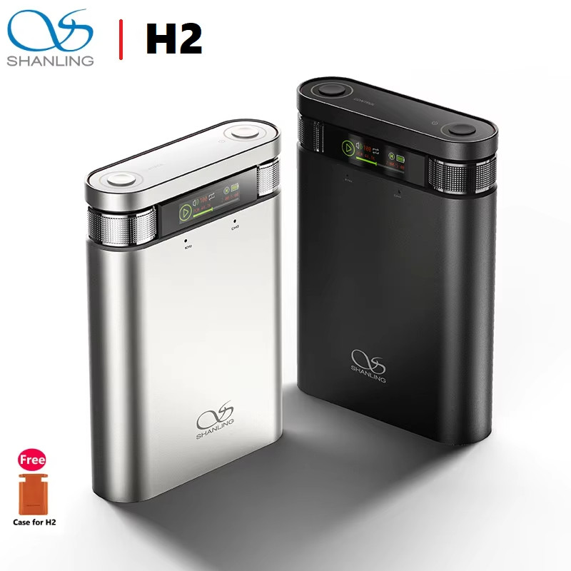 Shanling H2 Hi-Res HIFI แบบพกพา MQA USB DAC เครื่องขยายเสียงหูฟัง DAP Bluetooth 5.0 LDAC 3.5/4.4 RCA