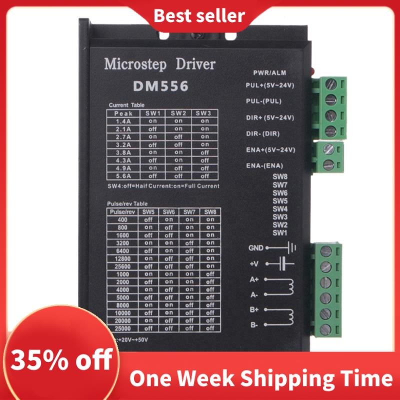 Digital Stepper Driver, Dm556 Progressive Motor Driver เหมาะสําหรับ Nema 23, Nema 24 และ Nema34 Step