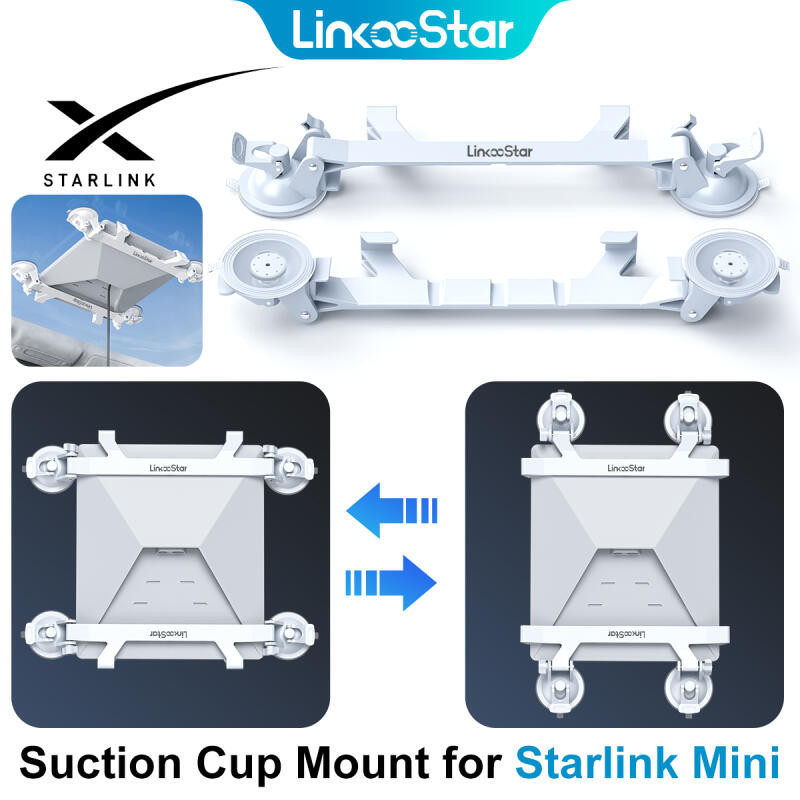 Hdoorlink สําหรับ Starlink Mini Sunroof ถ้วยดูดรถ Mount รถดูดถ้วย Bracket นําทางสําหรับ Starlink Mini Sunroof ดูดถ้วยรถ