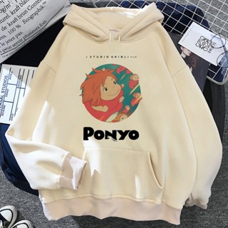 Ponyo เสื้อกันหนาวมีฮู้ด ผ้าฟลีซ 90s y2k สําหรับผู้หญิง 2023