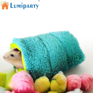 Lumiparty รังนกแก้ว ผ้าฝ้าย ให้ความอบอุ่น ขนาดเล็ก สําหรับสัตว์เลี้ยง หนูแฮมสเตอร์ เม่น