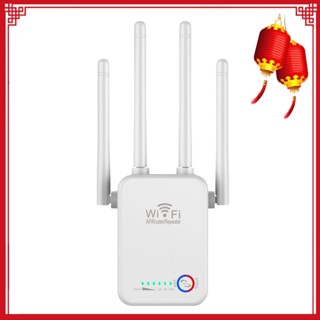 เราเตอร์ขยายสัญญาณ WiFi 1200Mbps 2.4G 5G ปลั๊ก EU สีดํา 1 ชิ้น