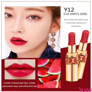 Yzs Round Tube Charm Lipstick Thin Tube Matte Matte Matte Lipstick ลิปสติกให้ความชุ่มชื้น yuee