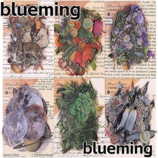 Blueming2 สติกเกอร์ PET ลายดอกไม้ หลากสี สําหรับติดตกแต่งสมุดภาพ DIY 240 ชิ้น