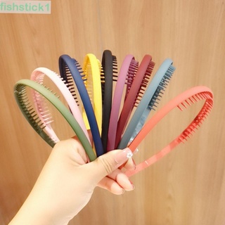 Fishstick1 ที่คาดผมผู้หญิง น่ารัก ฤดูร้อน ล้างหน้า สีพื้น กันลื่น ที่คาดผม เรียบง่าย