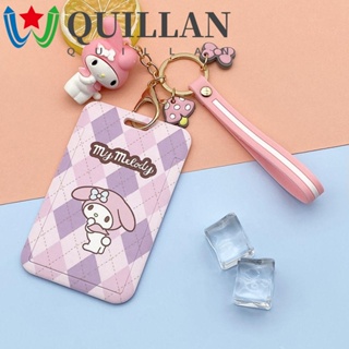 Quillan เคสใส่บัตรเครดิต ลายการ์ตูนเมโลดี้ คุโรมิ พร้อมสายคล้องคอ และช่องใส่บัตรเครดิต สําหรับนักเรียน