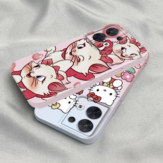 เคสโทรศัพท์มือถือ PC แข็ง ปิดด้านหลัง ลาย Hello Kitty หัวใจ สีชมพู แวววาว สําหรับ Oppo Reno 8 Pro 7 6 5 Find X5 X3 F9 A78 A5 A31 A8 A15 A35 Realme 2 Pro