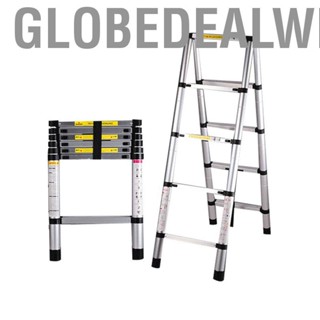 Globedealwin Work Step Ladder Multipurpose Retractable High Load Bearing  Widened Design Folding