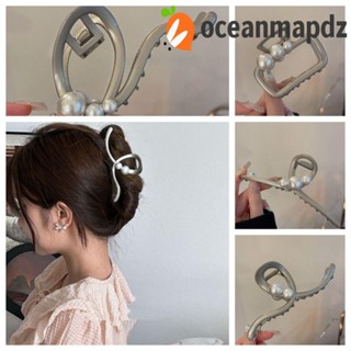 Oceanmapdz กิ๊บติดผมโลหะ รูปฉลาม เรขาคณิต สีเงิน ทรงไม่สม่ําเสมอ สําหรับผู้หญิง