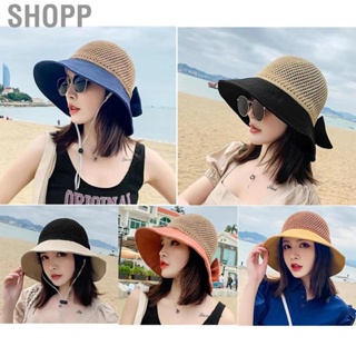 Shopp Summer Bucket Hat Stylish Design Foldable Portable Comfortable Breathable Beach Hollow Sun for Women