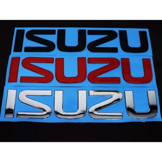 Logo isuzu ติดรถบรรทุก โลโก้ isuzu อีซูซุ size: ใหญ่ **สีแดง **สีดำ** สีชุบโครเมี่ยม** จำนวน 1 ชุด* *ส่งไว*
