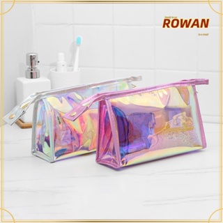 Rowans กระเป๋าเครื่องสําอาง PVC แบบใส กันน้ํา จุของได้เยอะ สีโปร่งใส สําหรับเดินทาง