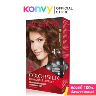 REVLON Colorsilk Beautiful Color with Keratin 130ml #46 Medium Golden Chestnut Brown. ( สินค้าหมดอายุ : 2024.05.01 )