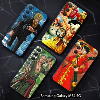 เคสโทรศัพท์ซิลิโคน TPU แบบนิ่ม ลายการ์ตูนลูฟี่ กันกระแทก สําหรับ Samsung Galaxy M14 M23 M32 M33 M53 M54 5G M62 F62