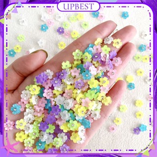 ♕ 10 ชิ้น 3D เรซิ่นดอกไม้ที่มีสีสันเครื่องประดับเล็บ Charm 3D โปร่งใส Rhinestone เรซิ่นลูกอมสีดอกไม้อุปกรณ์ตกแต่งเล็บแต่งเล็บสำหรับร้านเล็บ 7 แบบ UPBEST