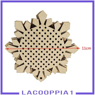 [Lacooppia1] จี้ไม้เปล่า สําหรับแขวนตกแต่ง 12 ชิ้น