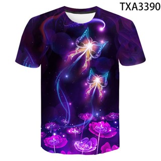 ใหม่ เสื้อยืดสตรีท พิมพ์ลายควันบุหรี่