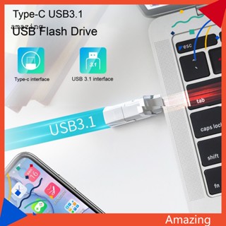 [AM] แฟลชไดรฟ์ USB Type-C USB31 โลหะ ความเร็วสูง สําหรับ Lenovo 32 64 128 256 512GB 1TB 2TB Windows7 8 10 MAC 106