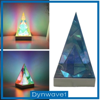 [Dynwave1] โคมไฟตั้งโต๊ะ รูปพีระมิด 3D สําหรับตกแต่งห้องนอนเด็ก