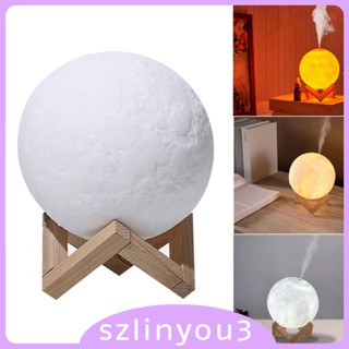 [Szlinyou3] เครื่องทําความชื้น รูปดวงจันทร์ 3D 3 ชิ้น สําหรับตกแต่ง