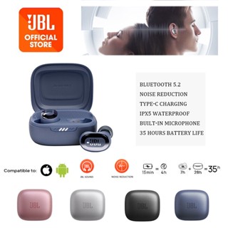 รับประกัน3เดือนJBL Live Free 2 TWS หูฟังบลูทูธ ลดเสียง JBL หูฟังบลูทูธไร้สาย Built-in Mic Sport Earphone การจัดส่งด่วน