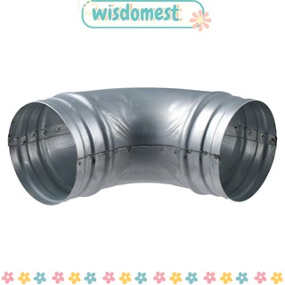 WISDOMEST ท่อเหล็กสเตนเลส 90 องศา ป้องกันสนิม สําหรับเชื่อมต่อปล่องไฟ