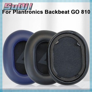 Suqi แผ่นโฟมฟองน้ําครอบหูฟัง แบบเปลี่ยน สําหรับ Plantronics BackBeat GO810 1 คู่