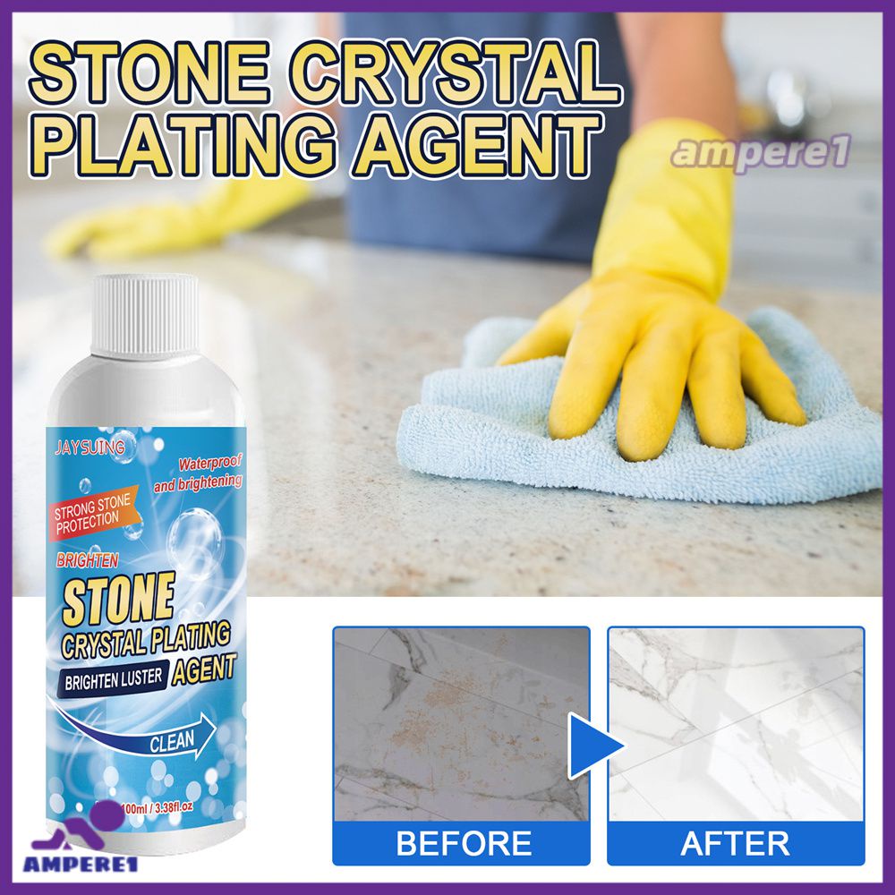 Stone Crystal Plating Agent น้ำยาขัดหินอ่อน Nano Crystal Liquid Tile Repair Agent Scratch Repair Bri