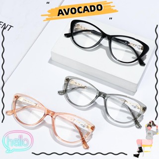 Avocarr +1.0~+4.0 แว่นตาอ่านหนังสือ สายตาสั้น ทรงตาแมว สีใส สําหรับผู้ชาย ผู้หญิง