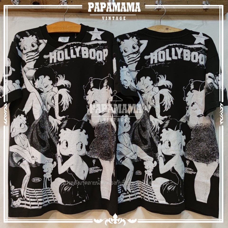 [ Betty Boop ] เสื ้ อยืด Holly Boop Ovp Bootleg / Baju Microfiber Jersi / เสื ้ อยืด Jersey