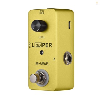 M-VAVE Mini Guitar Loop Electric Guitar Looper Effect Pedal - Record up to 5 Minutes, Unlimited Overdubs - Perfect for Practice Sessions