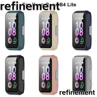 Refinement เคส PC+ กระจกนิรภัยกันชนหน้าจอ แบบแข็ง สําหรับสมาร์ทวอทช์ Keep Band B4 Lite