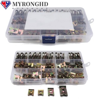 Myronghd คลิปสกรูหน้าแปลน 110 ชิ้น 110 ชิ้น BZP